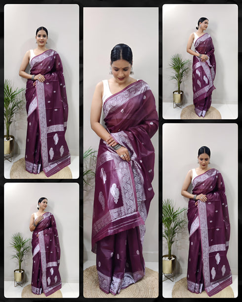 Vasthrlay Cotton Unstitched Saree