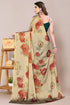Vasthrlay Fashion Chiffon Printed Grey Ethnic Wear