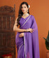 Vasthrlay Maroon Georgette Border Unstitched Saree
