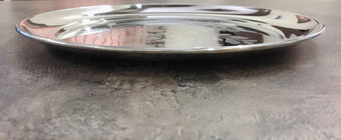 Steel Laser Design Dinner Plate Set of 4 (29.5 CM)