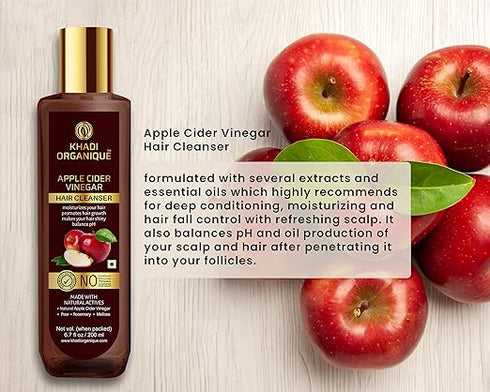 Khadi Organique Apple Cider Vinegar Hair Cleanser