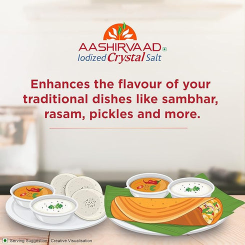 Aashirvaad Iodized Crystal Salt