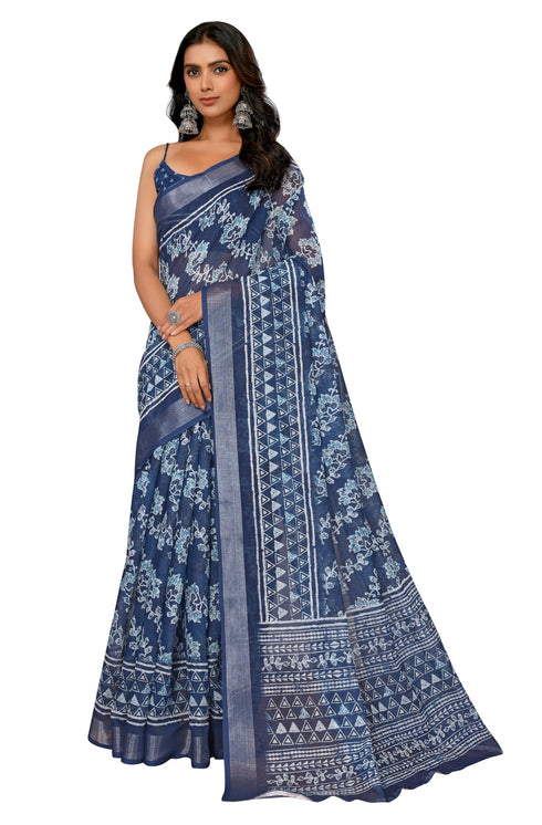 Vasthrlay Cotton Printed Saree