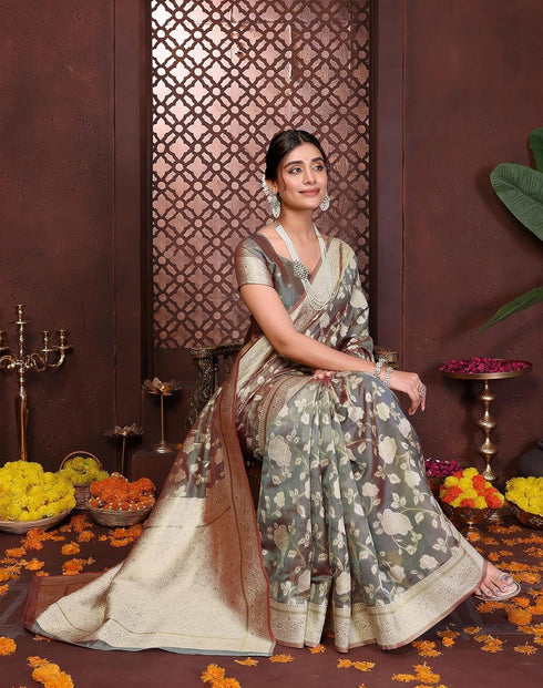 Vasthrlay Kanjivaram Banarasi Wedding Sari Az Ys Yasmin Saree