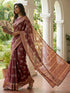 Vasthrlay Chanderi Printed Beige Saree