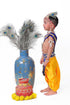 Raj Fancy Dresses Krishna Dress for Kids, Baby Krishna Dress for Janmashtami with Krishna Mukut