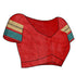 Vasthrlay Red Cotton Unstitched Saree