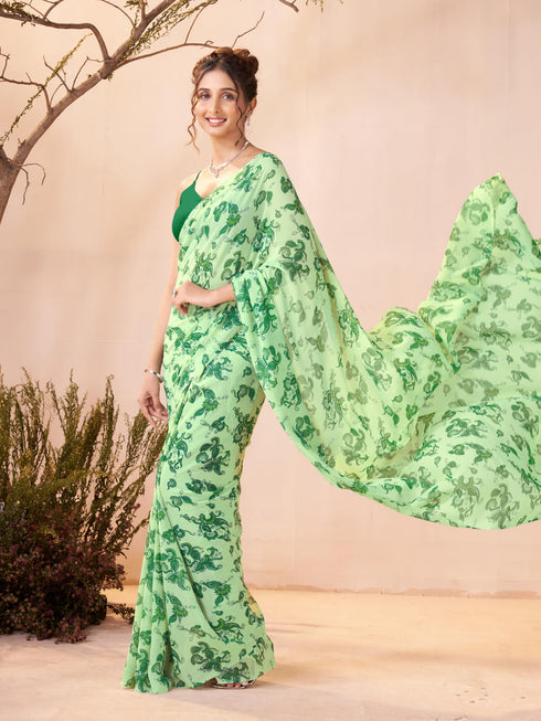 Vasthrlay Georgette Printed Saree