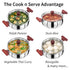 Hawkins 3 Litre Cook n Serve Handi| Triply Stainless Steel Handi