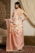 Vasthrlay Orange Jacquard Saree