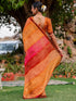 Vasthrlay Bandhani Printed Unstitched Peach Saree