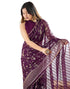 Vasthrlay Georgette Weaving Unstitched Red Saree