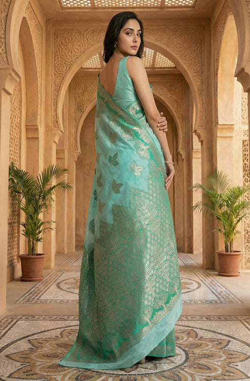 Vasthrlay Jacquard Floral Saree