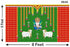 Cows and Ganesh ji Design Backdrop Cloth