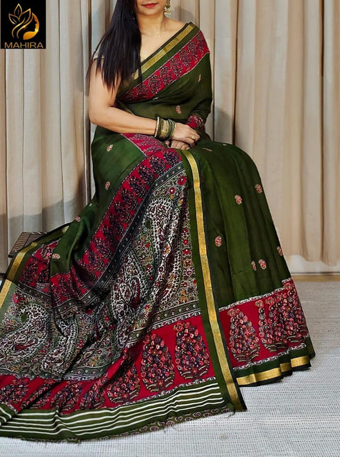 Vasthrlay Printed Traditional Lightweight Breathable