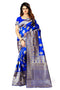 Vasthrlay Royal Blue San Pari Saree