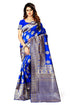 VasthrlayRoyal Blue San Pari Saree