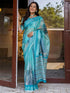 Vasthrlay Womens Printed Unstitched Multicolor Saree