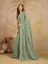 Vasthrlay Geogette Embroidery Unstitched Lightgreen Ethnic Wear