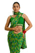 Vasthrlay Fashion Georgette Geometric Green Ethnic Wear