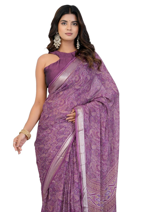 Vasthrlay Fashion Georgette Bandhani Printed Ethnic Wear