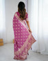 Vasthrlay Banarasi Weaving Unstitched Blue Saree