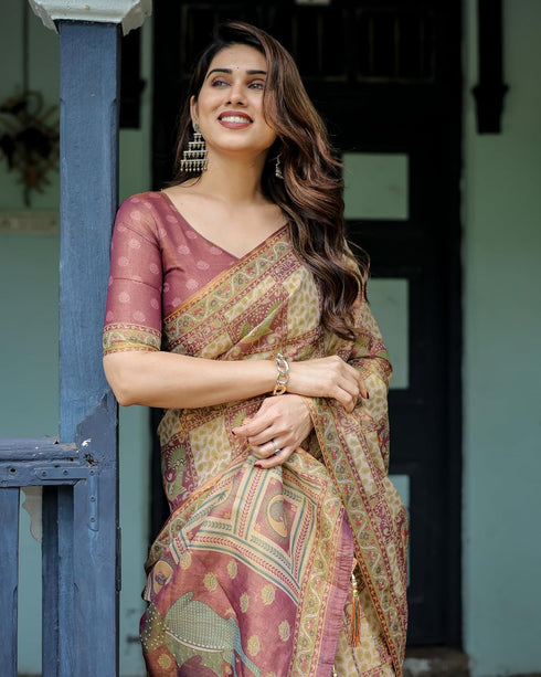 Vasthrlay Handloom Turquoise Traditional Saree