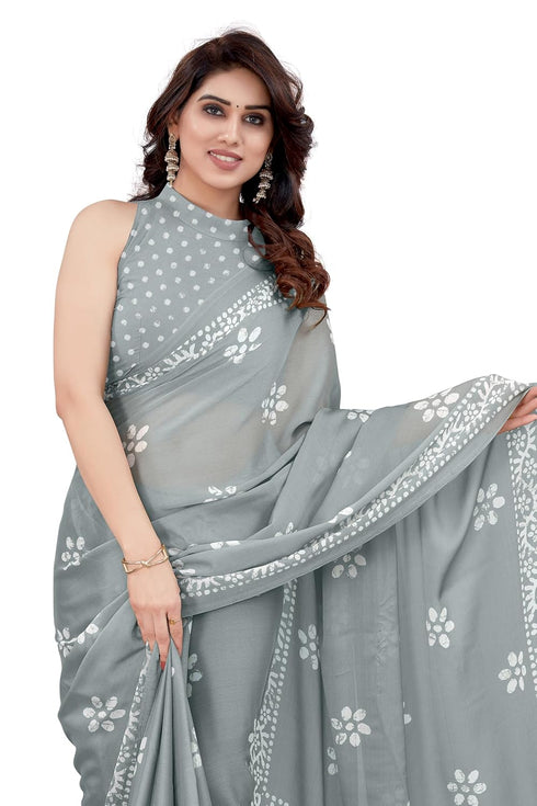 Vasthrlay Fashion Chiffon Printed Parrot Ethnic Wear