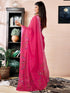 Vasthrlay Womens Printed Unstitched Purple Saree