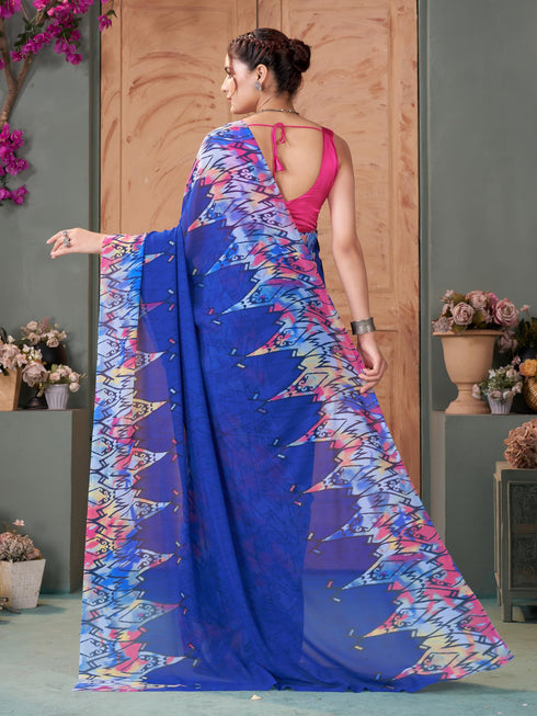 Vasthrlay Georgette Printed Saree
