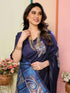 VasthrlayKanjivaram Banarasi Unstitched Mustard Free Ethnic Wear