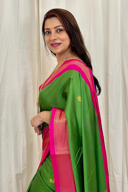 Vasthrlay Kanjivaram Lichi Blouse Ethnic Wear
