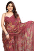Vasthrlay Fashion Chiffon Turquoise Ethnic Wear