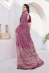 Vasthrlay Fashion Georgette Sequins Navy Ethnic Wear