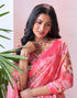 Vasthrlay Georgette Printed Unstitched Multicolor Saree