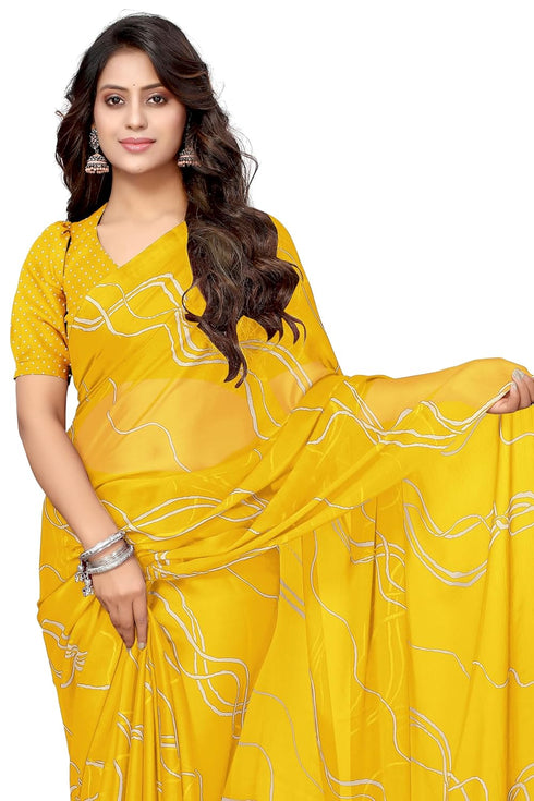 Vasthrlay Fashion Georgette Geometric Dusty Ethnic Wear