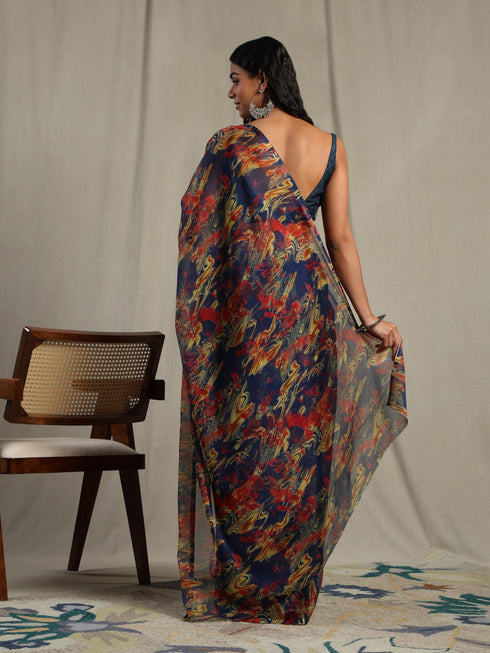 Vasthrlay Chiffon Floral Saree