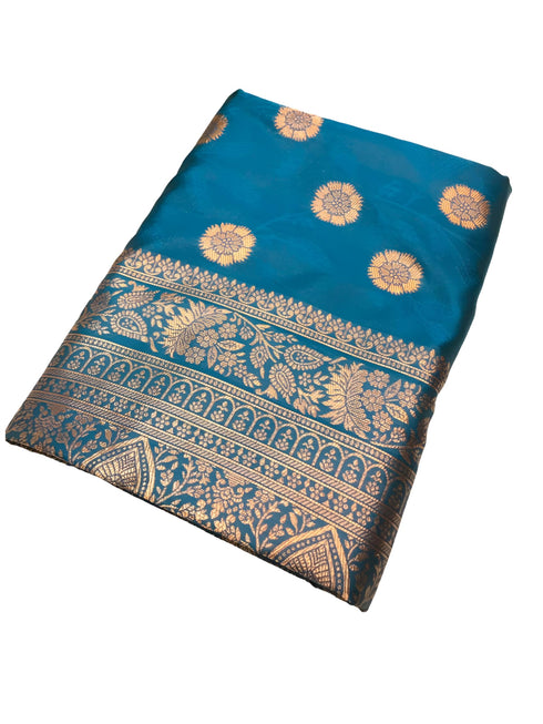 Vasthrlay Banarasi Unstitched Saree