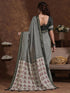 Vasthrlay Weaving Printed Unstitched Dusty Pink Saree