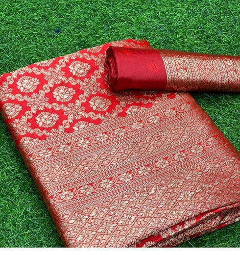 Vasthrlay Banarasi Border Saree