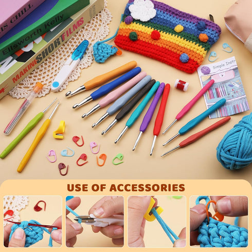 Crochet Hook Set and Knitting Needles