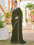 Vasthrlay Georgette Scalloped Purple Saree
