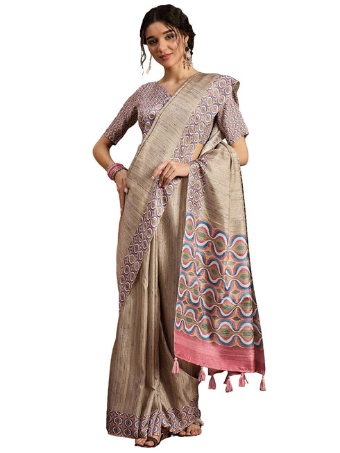 Vasthrlay Georgette Madhubani Unstitched Su Ethnic Wear