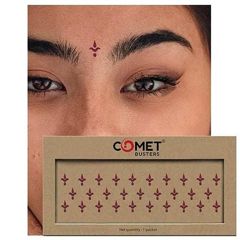 Comet Busters Maroon Abstract Design Bindis
