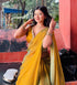 Vasthrlay Boarder Unstitched Chhaavao Mustard Free Ethnic Wear