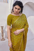 Vasthrlay Fashion Georgette Sequins Navy Ethnic Wear