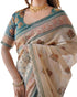 Vasthrlay Handloom Traditional Turquoise Saree
