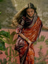 Vasthrlay Georgette Printed Unstitched Rani Pink Saree