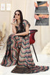 Vasthrlay Fashion Chiffon Chevron Printed Ethnic Wear