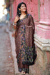 Vasthrlay Fashion Rhinestone Embellished Black Ethnic Wear